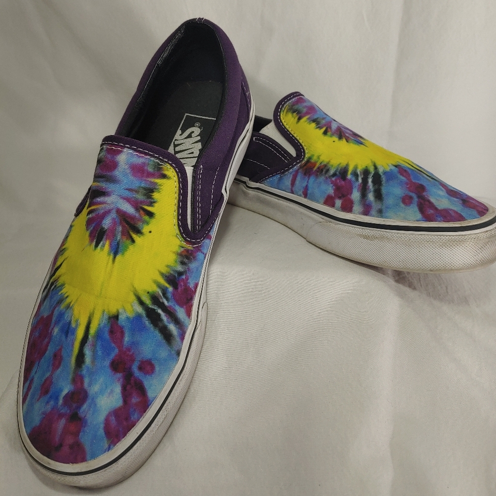 Vans Multicolor Tie-Dye Skater Slip-On Men's 7.5 Women's 9 - Picture 8 of 11